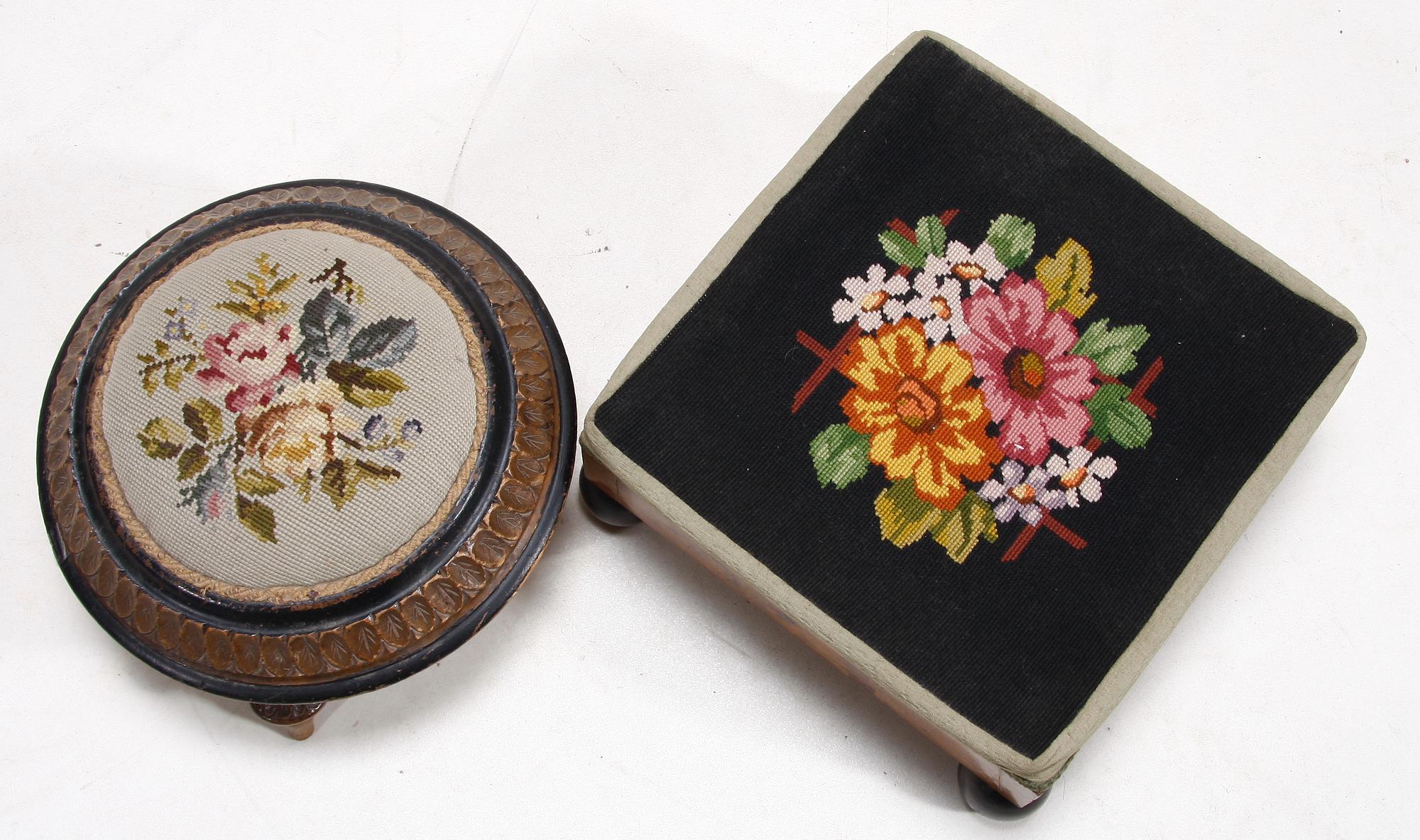 FOTPALLAR, 2 st, 1800-tal.