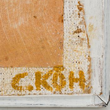 CARL KÖHLER, oil and collage, signed.