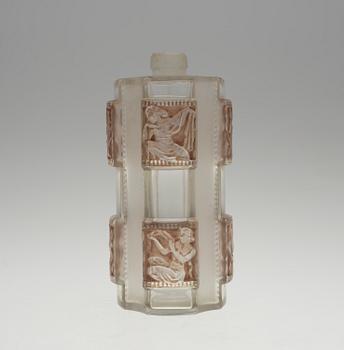 A René Lalique 'Hélène', flacon no 1, moulded glass bottle, France 1942-51.