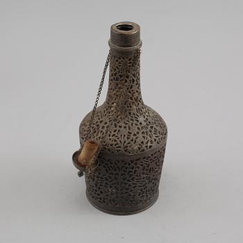 FLASKA, silver, orientalisk, 1900-tal.