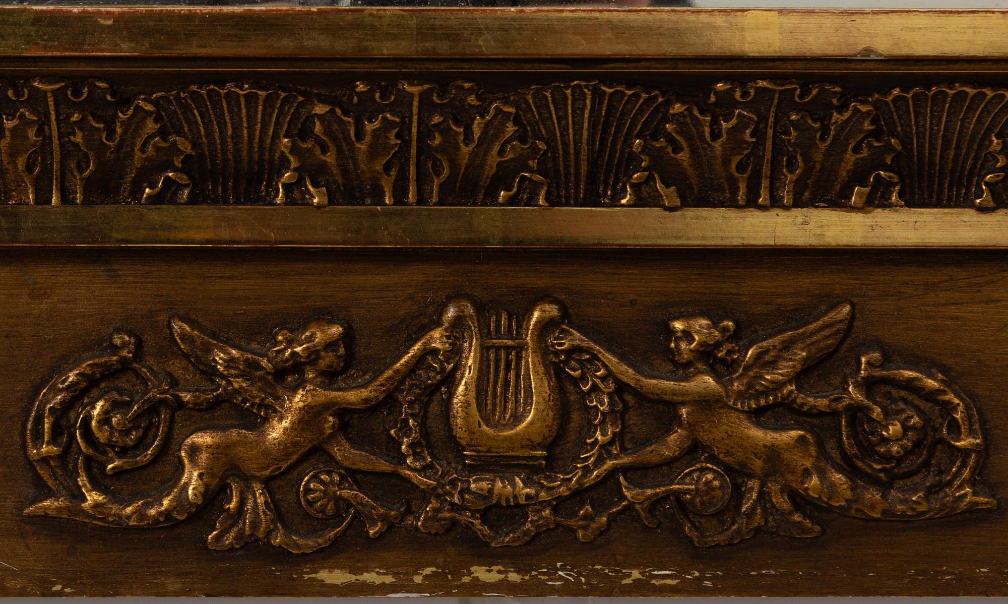 An Empire style mirror, 20th century.