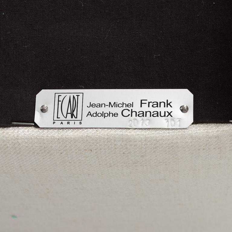 Jean-Michel Frank, fåtölj med fotpall, Adolphe Chanaux, Frankrike, 2013.