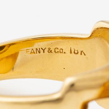 Ring Tiffany & Co 18K guld med krysopras och lapis lazuli.