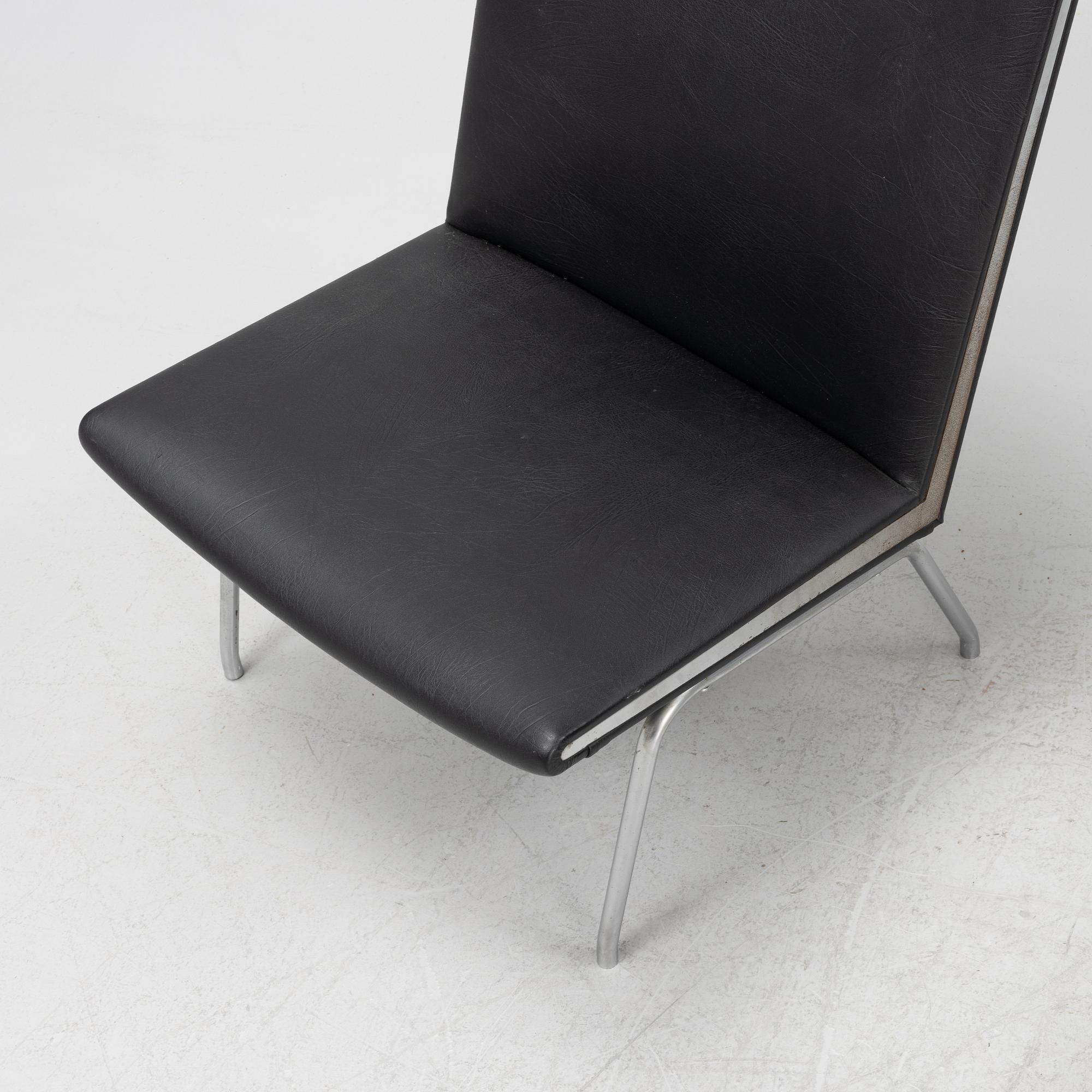 Hans J Wegner, fåtöljer, ett par, "Kastrup Airport Lounge Chair", Danmark.