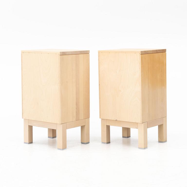 Marit Stigsdotter, bedside tables, a pair, “Serena”, Stolab, 2000s.