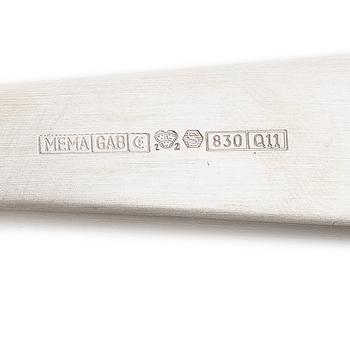 Jacob Ängman, Cutlery set, 32 pieces, silver, “Rosenholm” pattern, including GAB, Eskilstuna, 1998.