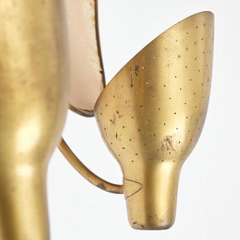 Carl-Axel Acking, a pair of wall lamps model "5017", Bröderna Malmströms Metallvarufabrik, Malmö, 1940s.