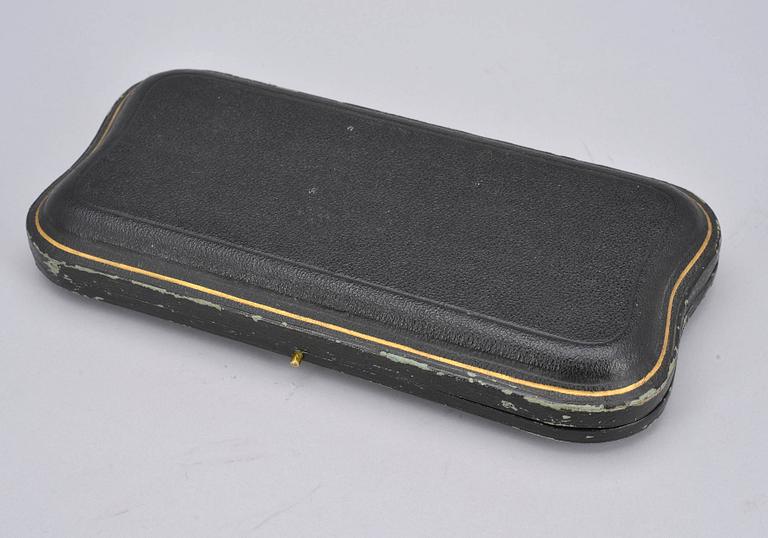 SYLTSKEDAR, ett par, silver, London 1826. Vikt tot. 124 g.