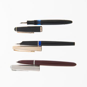 TÄYTEKYNÄT, 3 kpl, Mont Blanc, Faber-Castell ja Waterman.