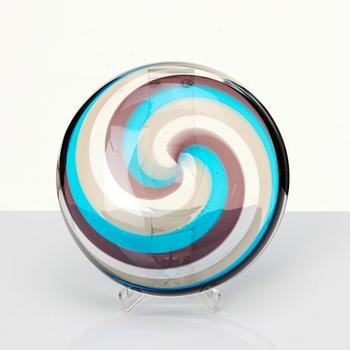 Fulvio Bianconi, skål "a Fasce Ritorte", Venini, Murano, Italien 1950-60-tal.