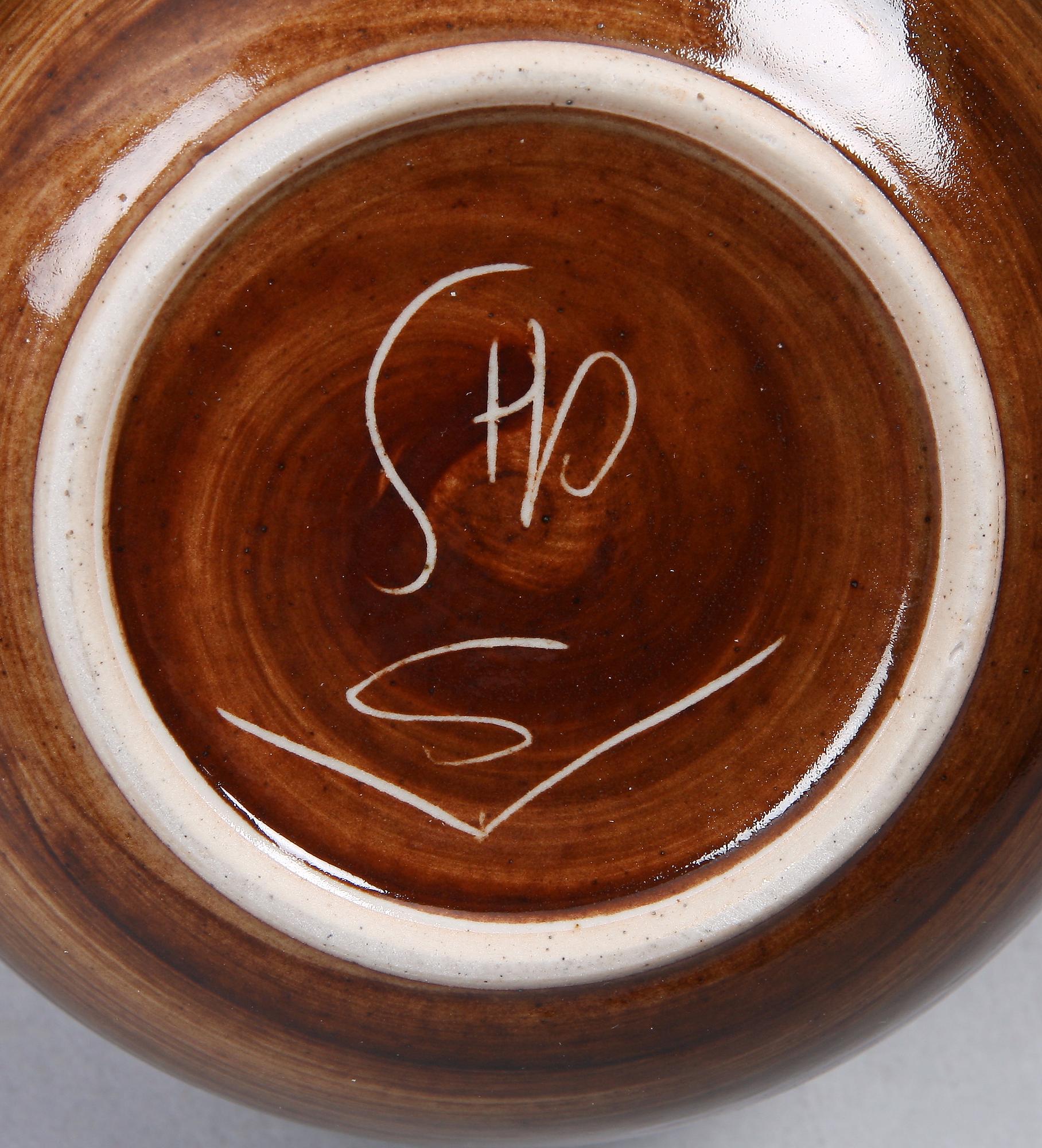 SKÅLAR SAMT TALLRIKAR, 4 delar, keramik, sign Carl Harry Stålhane.