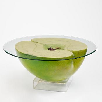 Hans Hedberg, a large faience sculpture of an apple, Biot, France.