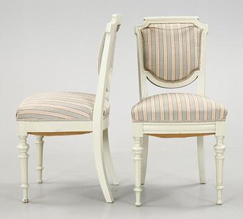 STOLAR, 6 st, gustaviansk stil, 19/2000-tal.