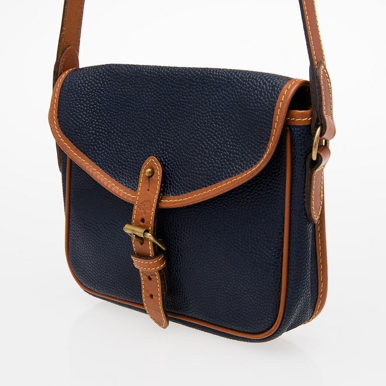 Vintage Blue Scotchgrain Crossover Bag.