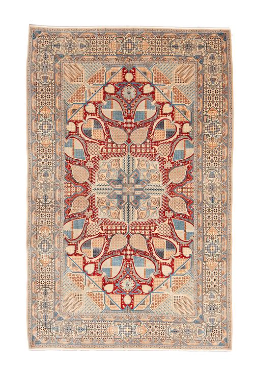 A rug, Old Nain, part silk, ca 257 x 165 cm.