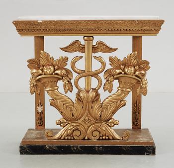 220. A Swedish empire console table, 19th Century.