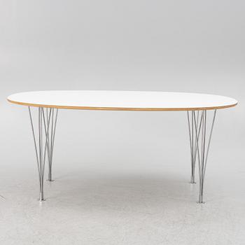 Bruno Mathsson & Piet Hein, dining table, "Superellipse", Fritz Hansen, Denmark, 2006.