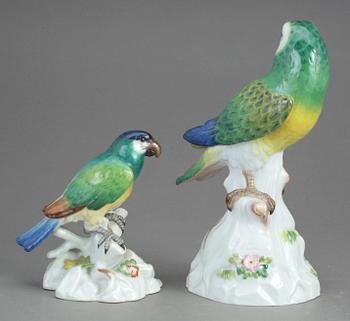 FIGURINER, 2 st, porslin, Meissen.