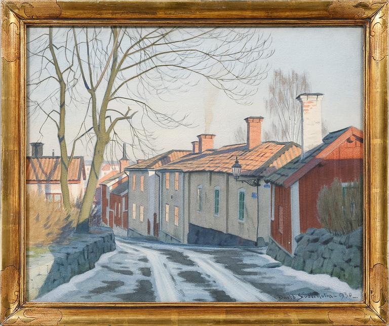 DAVID SÖDERHOLM, akvarell, signerad och daterad 1930.