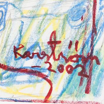 MAURITZ KARSTRÖM, blandteknik, signerad och daterad 2002.