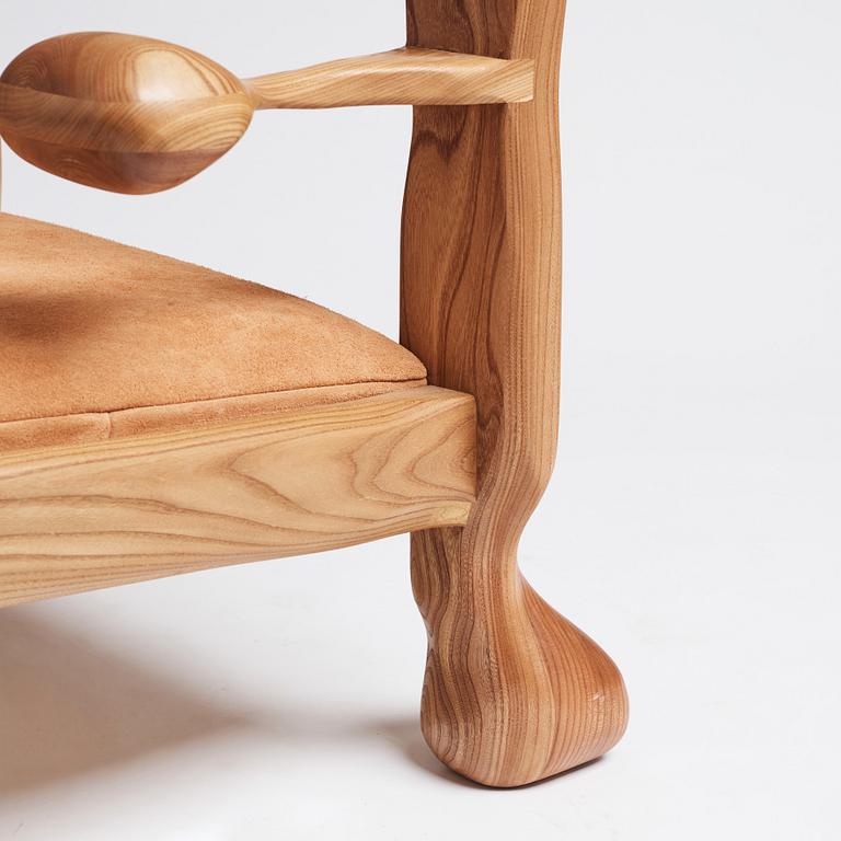 Niklas Runesson, a unique easy chair, executed in his own studio in 2019.