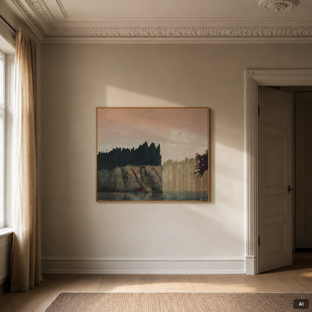 Gunnar Thorén, Twilight landscape.