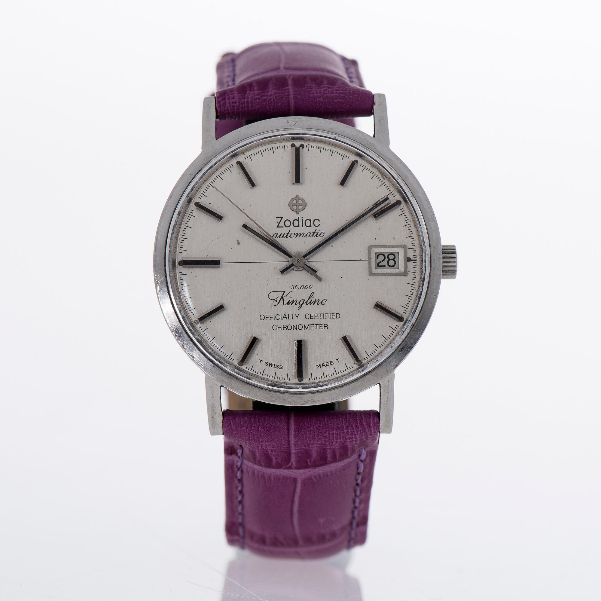 ZODIAC Kingline Chronometer wrist watch 33 mm. Bukowskis