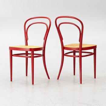 Chairs, 4, Thonet, modern production.
