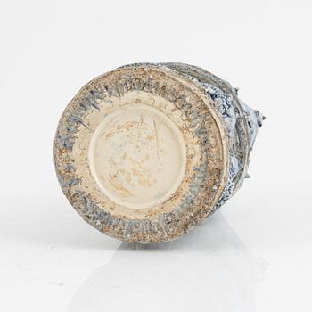 Astrid Anderberg, a stoneware sculpture/candle holder, Sweden, signed.