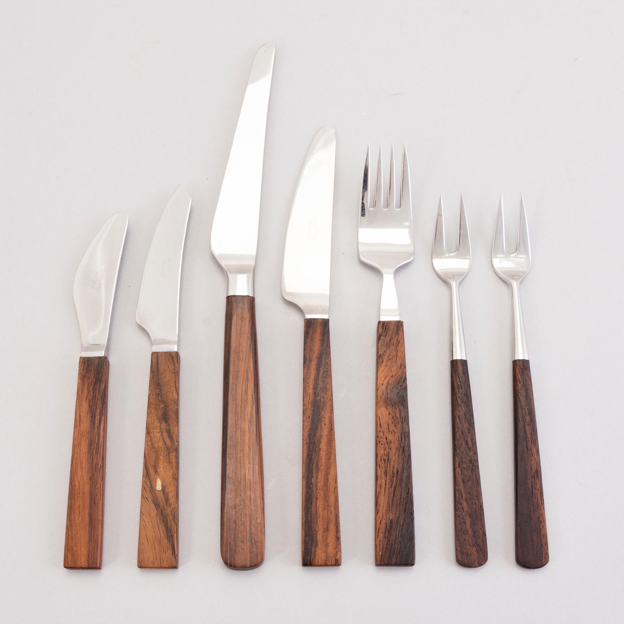 BERTEL GARDBERG,  A 19-piece set of "Triennale" cutlery for Fiskars and Hackman, Finland.