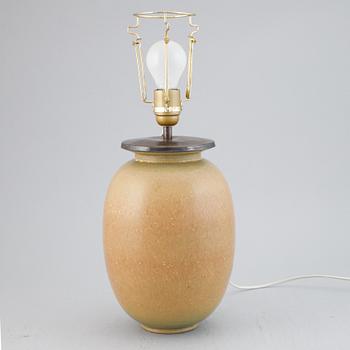 Gunnar Nylund, a stoneware vase / table lamp, Rörstrand, Sweden 1940s.