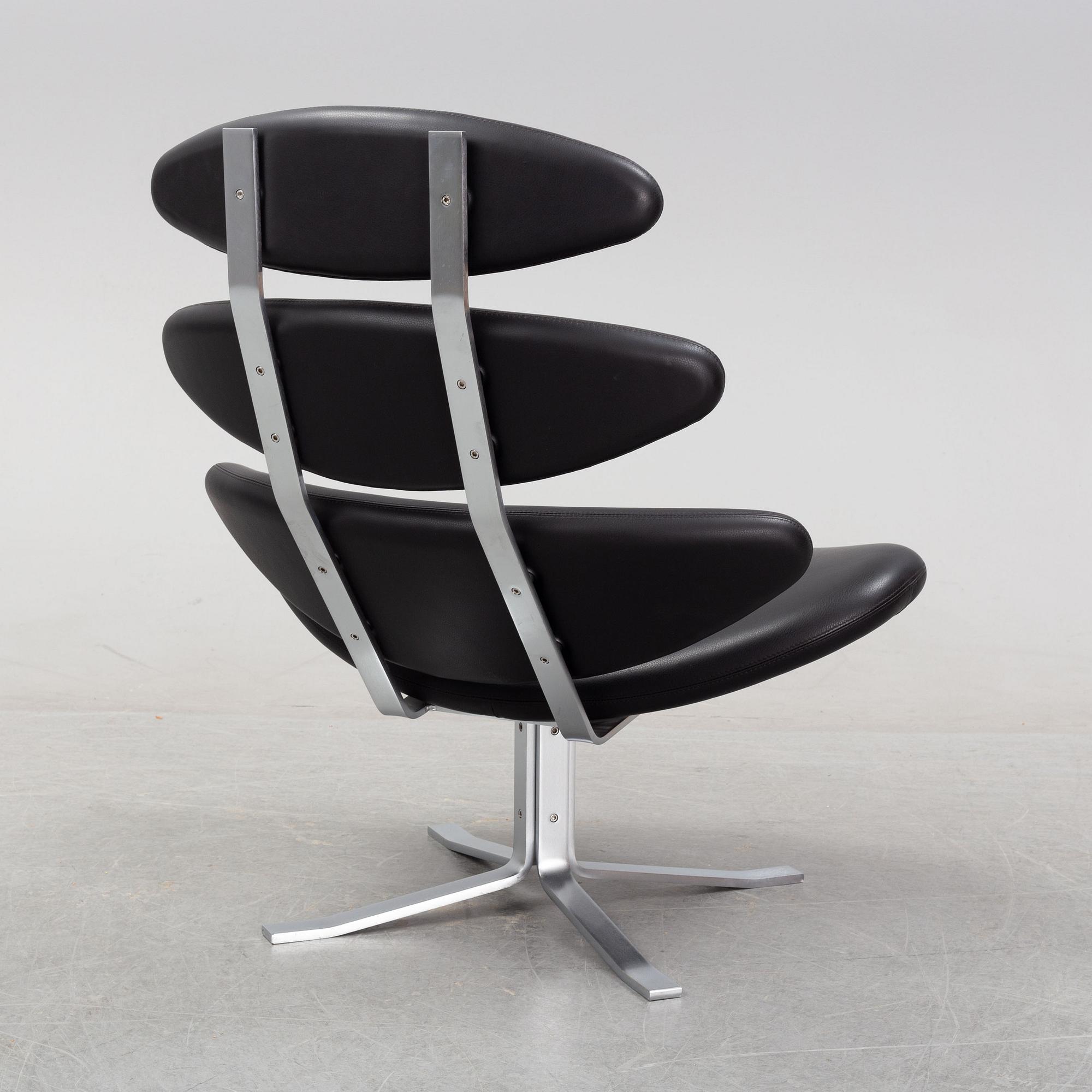 Poul Volther, fåtölj, "Corona EJ 5", Erik Jørgensen, Danmark.