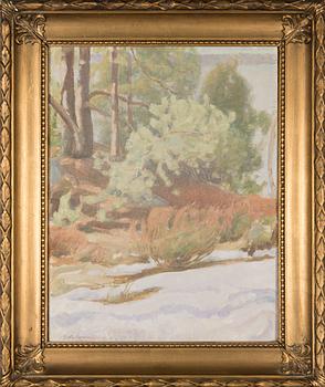 Pekka Halonen, Forest Edge by the Shore.
