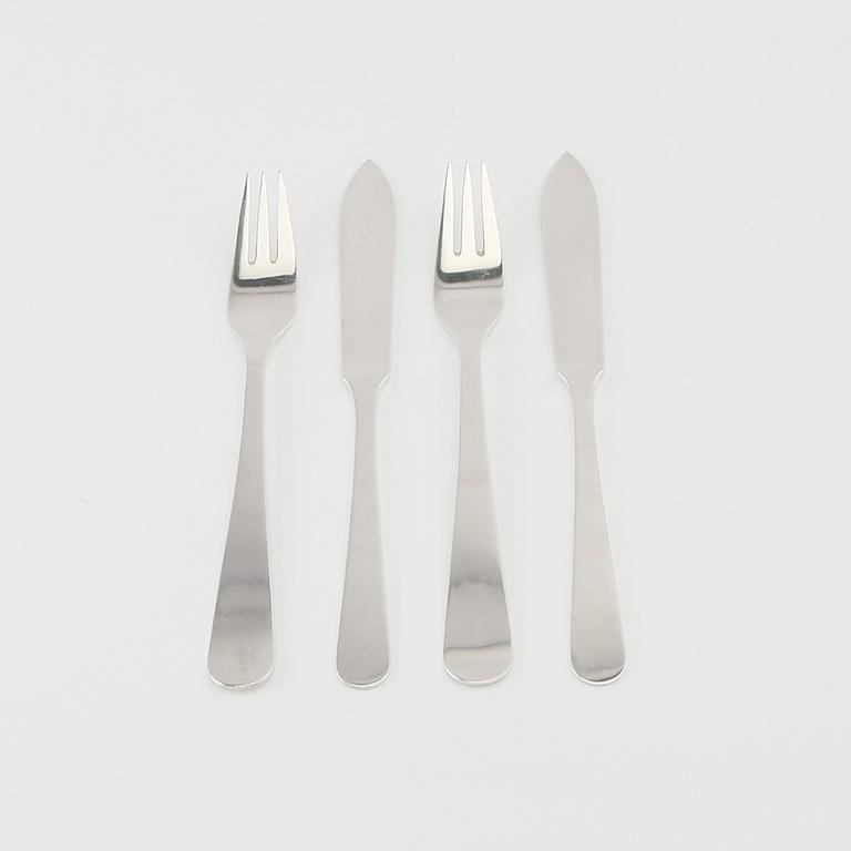 Wiwen Nilsson, cutlery 24 pcs silver, Lund 1937 - 1971.