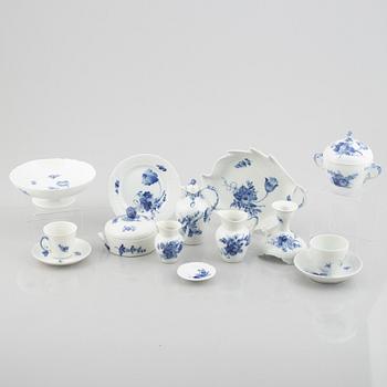 Royal Copenhagen, 53 pieces of a porcelain "Blue flower" coffee and mocha service, Denmark.