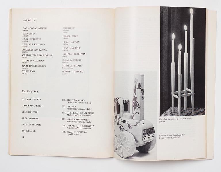 Carl Malmsten, skåp, "Raimond", utfört som gesällprov av snickarmästare Gunnar Franke 1964.