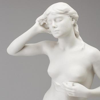 FIGURIN, parian, "Snöklockan", efter Per Hasselberg, Gustavsberg 1904.