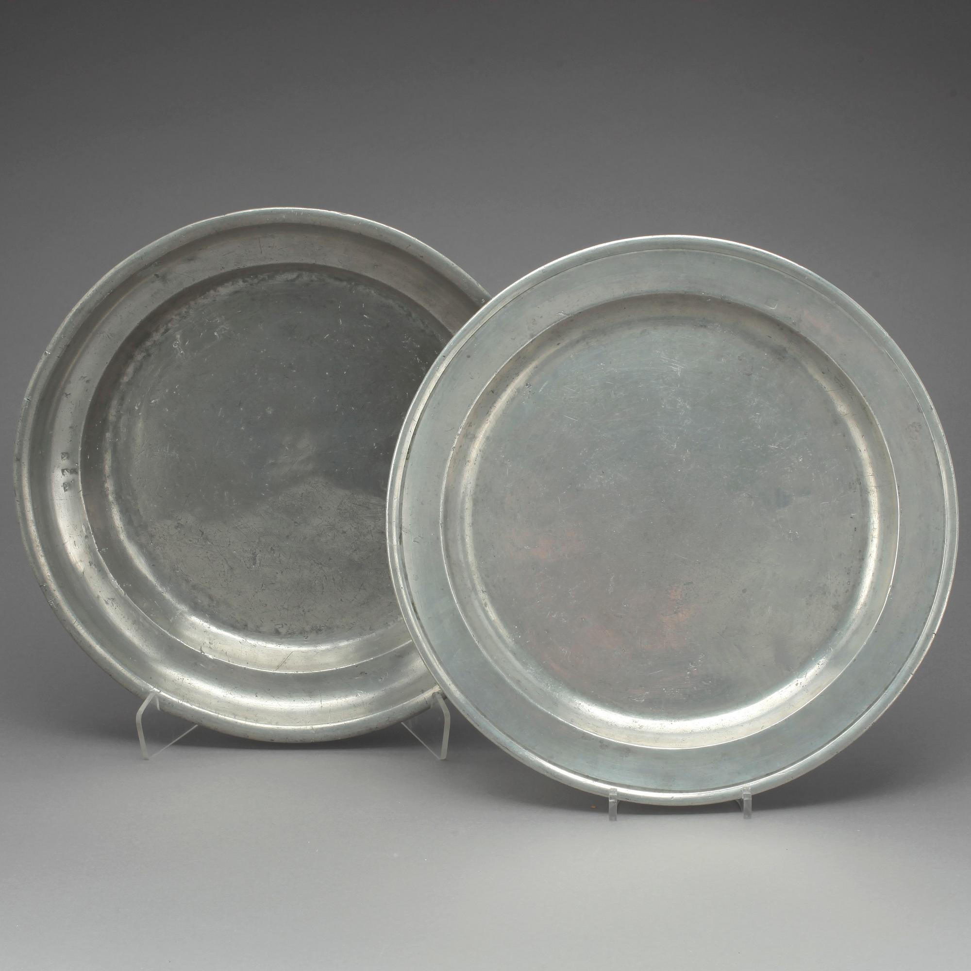 FAT, 2 st, tenn, Stockholm 1700-tal.