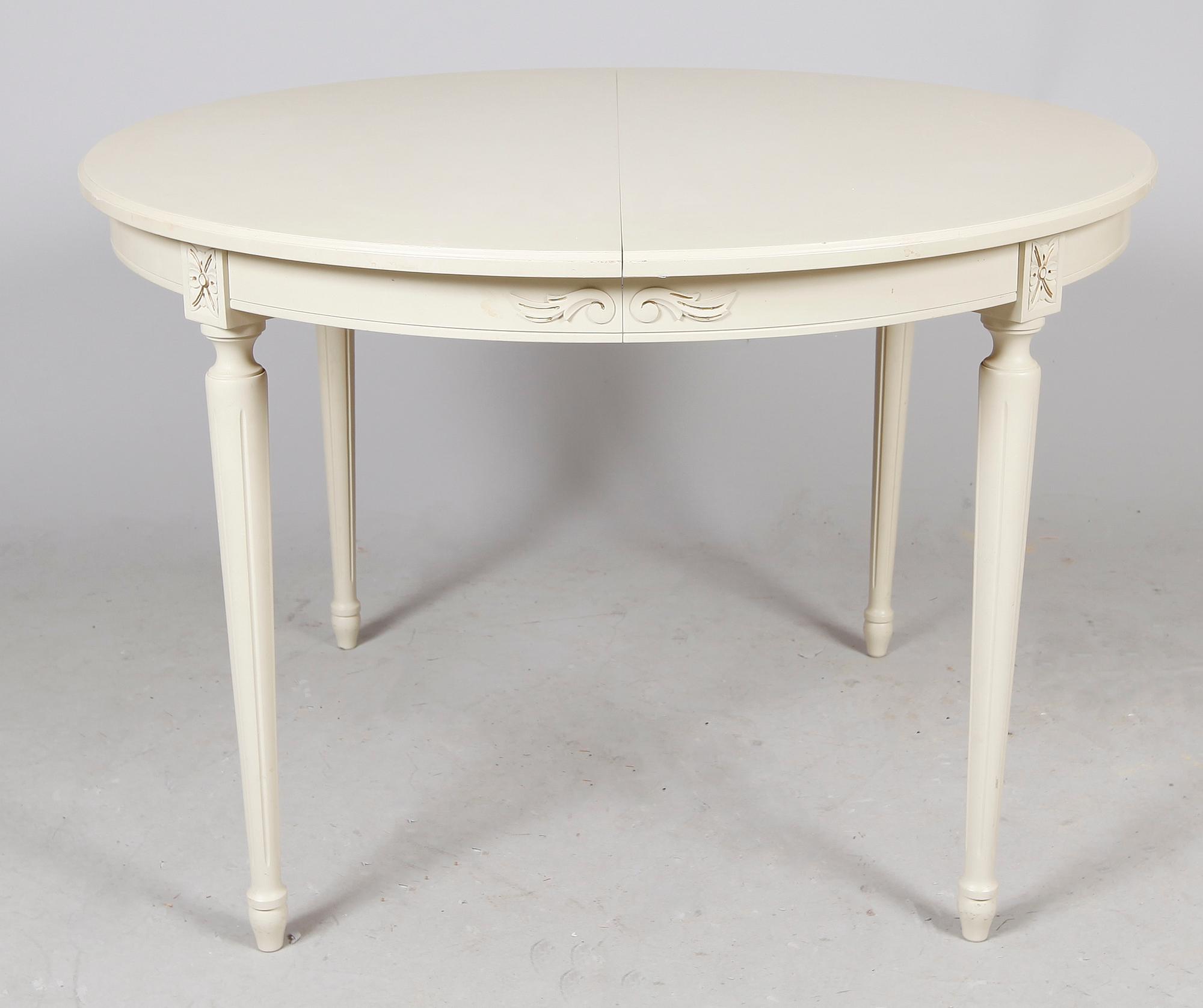 MATSALSMÖBEL, 5 del, gustaviansk stil, 1900-talets andra hälft.