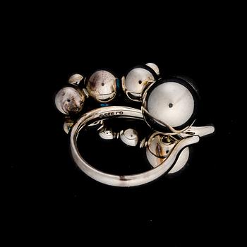 GEORG JENSEN, ring "Moonlight grapes", silver.