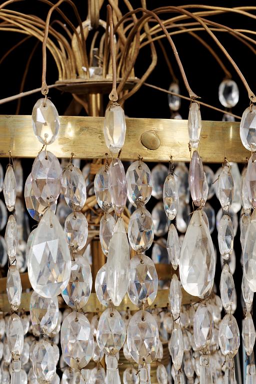 A Swedish Empire 1820/30's seven-light chandelier.