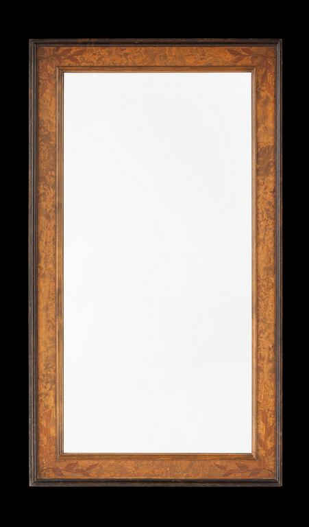A Carl Malmsten mirror with inlays by Nordiska Kompaniet, 1920'-30's.