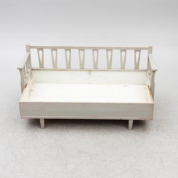 A Gustavian style sofa, early 20th century.