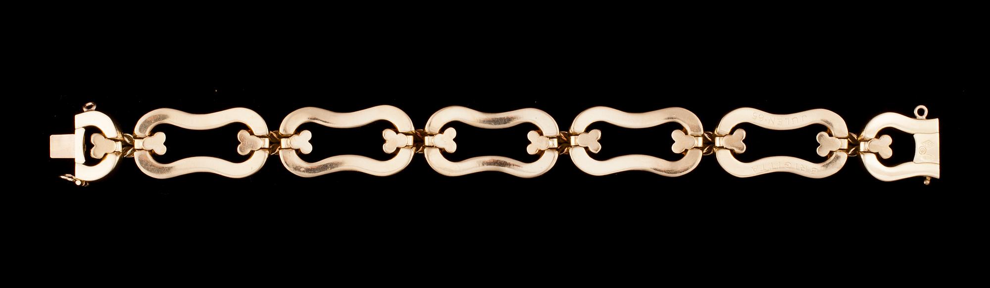 ARMBAND, 18K guld, italienska stämplar. Vikt 45,3 g.