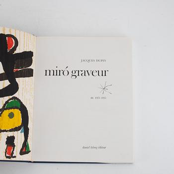 Böcker, 4, st, "Miró graveur", Daniel Lelong Editeur, 1928-83.