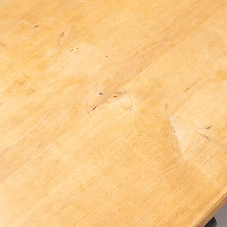 A birch dining table, Sven Larsson Möbelshop, late 20th Century.
