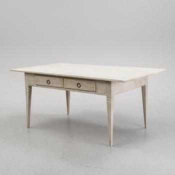 A painted table, 19th Century.