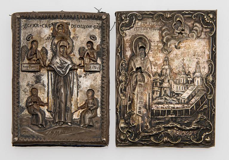 Two late 19th century Russian icons.