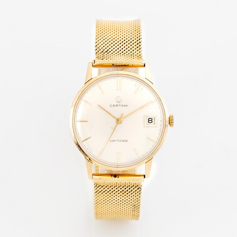 Certina, Certidate, wristwatch, 34 mm.