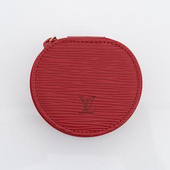 Louis Vuitton, a red epi leather 'Ecrin Bijoux Jewelry case', 2003.